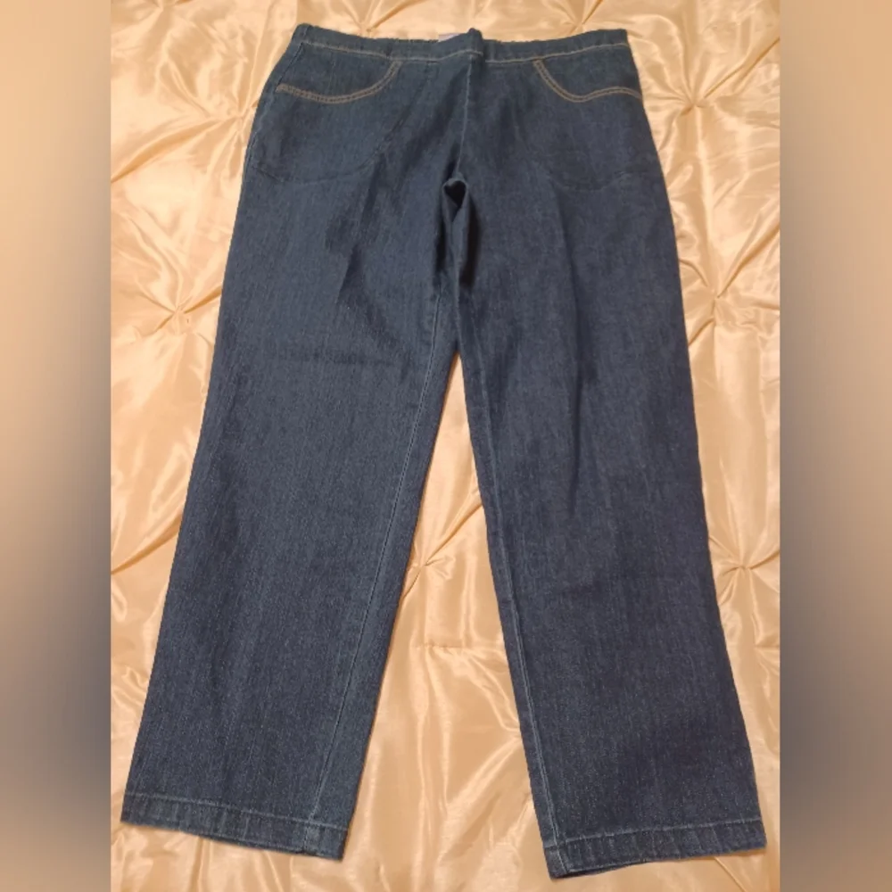 Dark Blue Denim Jeans (Pull On)Size XL - Picture 4 of 11